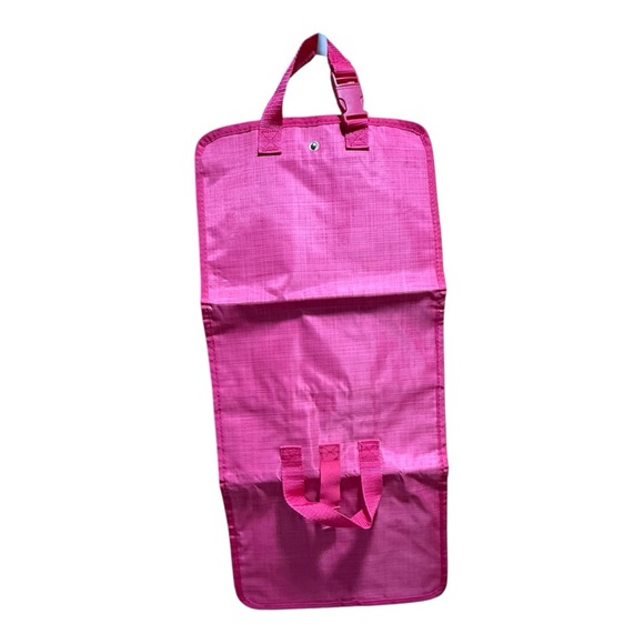 Thirty-One Hot Pink Hanging Travel Organizer Cosmetic Roll Bag - Picture 6 of 6